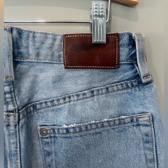 Y2K distressed L.O.G.G. Denim high rise mini skirt - Picture 4 of 6